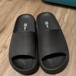 Black Slide Sandals